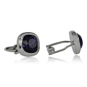 Purple Velvet Crystal Stylin Cufflinks