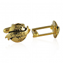 World Peace Cufflinks in Gold