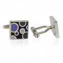 Violet Bubble Cufflinks | Canada Cufflinks