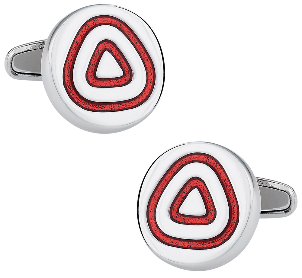 Concentric Red Cufflinks