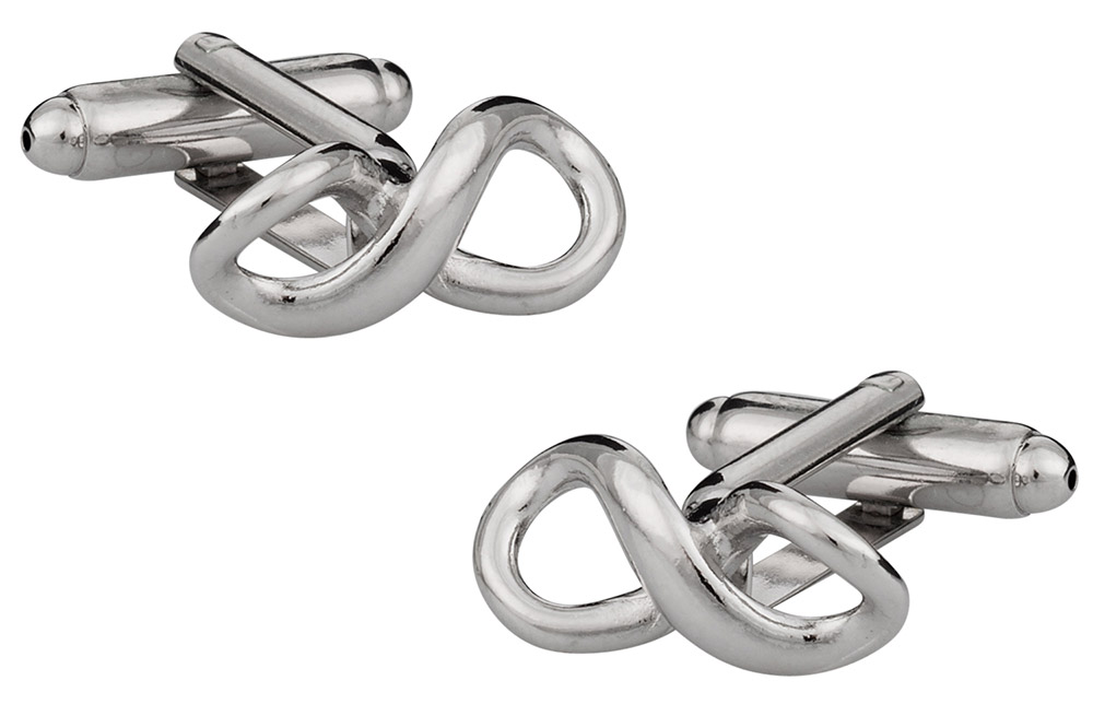 Infinity Silver-tone Cufflinks | Canada Cufflinks