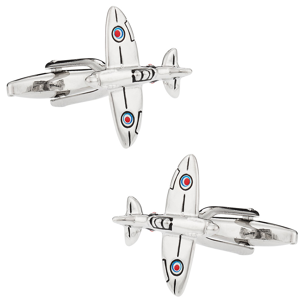 Spitfire Fighter Plane Cufflinks