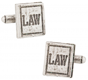 Law Book Cufflinks in Pewter