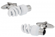 CFL Lightbulb Cufflinks