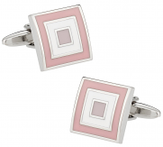 Pink Bullseye Cufflinks