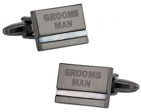 Groomsman Cufflinks with Mother of Pearl