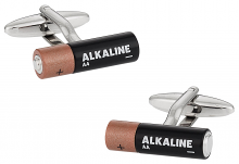 Double AA Battery Cufflinks