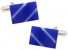 Blue Slash Cufflinks