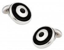 Sterling Silver Bullseye Cufflinks