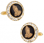 Praying Hands Religious Cufflinks