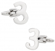 Number 3 Cufflinks