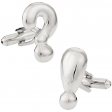 Punctuation Silver Cufflinks