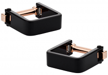 Innovative Wrap Black Cufflinks