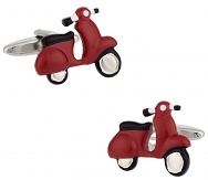 Red Vespa Scooter Cufflinks