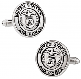 Silver Air Force Cufflinks USAF