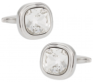 Swarovski Crystal Clear Cufflinks