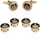 Crystal Gold Masonic Formal Set
