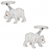 Bear Cufflinks Swarovski