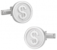 925 Sterling Silver Dollar Sign Cuff Links