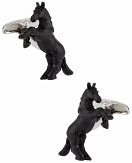 Bucking Bronco Cufflinks Hand Painted | Canada Cufflinks