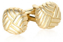 Matte Gold Swirled Cufflinks