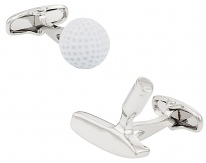 Golfing Ball & Putter Cufflinks