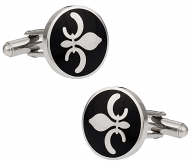 Stainless Steel Fleur de Lis Cufflinks