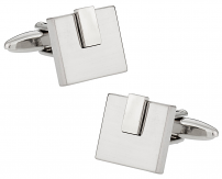 Silver Tab Cufflinks