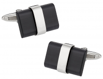 Black Banded Cufflinks