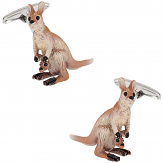 Kangaroo Cufflinks Hand Painted | Canada Cufflinks