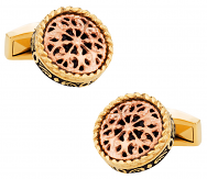 Filigree Gold Stainless Steel Cufflinks | Canada Cufflinks