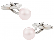 Swarovski Crystal Rosaline Pearl Cufflinks