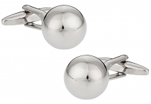 Silver Ball Cufflinks