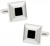 Black Enamel Cuff Links