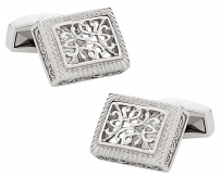 Ornate Stainless Steel Cufflinks | Canada Cufflinks