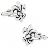 Antique Silver Fleur Di Lis Cufflinks