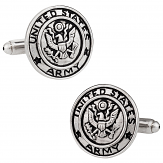 Silver Army Cufflinks