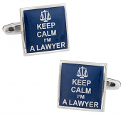 Keep Calm Lawyer Cufflinks