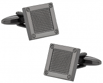 Square Gun Metal Cufflinks