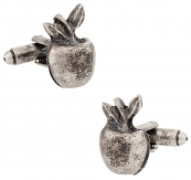 Silver Apple Cufflinks