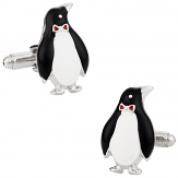 Penguin Cufflinks in Silver