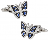 Butterfly Cufflinks in Enamel