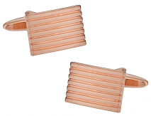 Rose Gold Lined Cufflinks