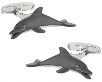 Dolphin Cufflinks Hand Painted | Canada Cufflinks