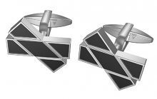 Black 'X Marks the Spot' Cufflinks