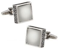 White Fiber Optic Cufflinks | Canada Cufflinks