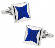 Blue Starburst Cufflinks