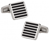 Titanium Cufflinks in Black