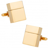 USB Flash Drive Cufflinks in Goldtone 4GB