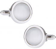 Bold White Cufflinks